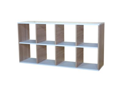 Стеллаж «Бит», 8 ячеек, без задней стенки, 60x30x120 фото 4